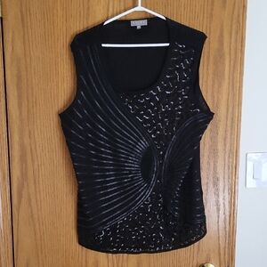 Elegant Black Sleeveless Blouse